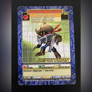 🔴2/$10 SALE🔴 Deputymon ST-70 2001 Digimon Trading Card